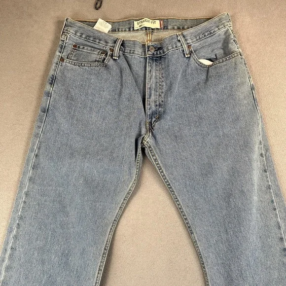 VTG Levis 505 Jeans Mens 36x30 Straight Fit Classic Denim Medium Wash - Picture 2 of 11